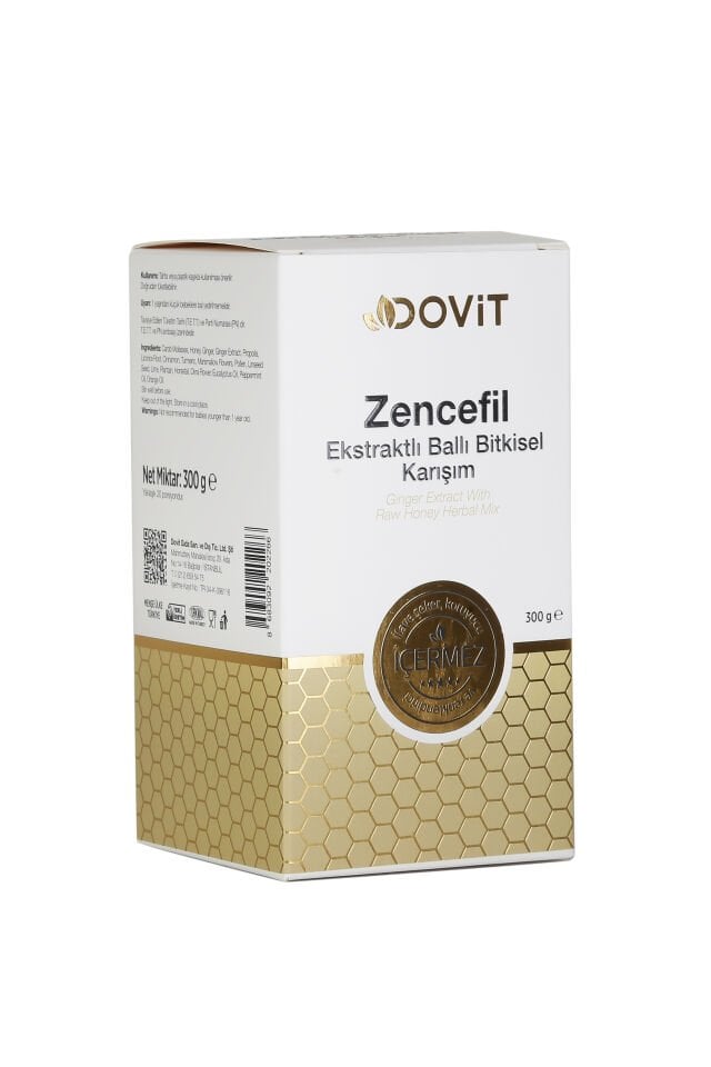 DOVİT ZENCEFİL EKSTRAKTLI BALLI BİTKİSEL KARIŞIM  300 GR